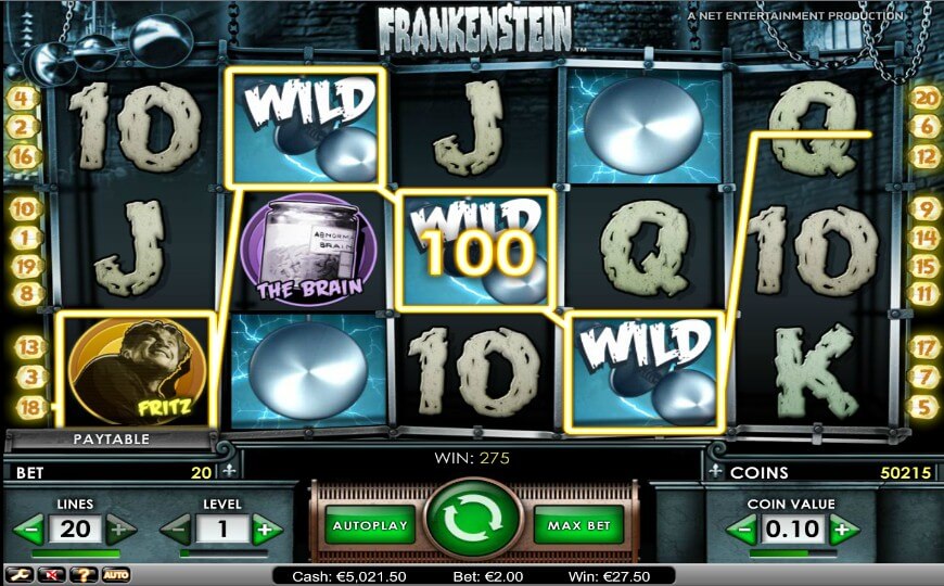 Мистическая литература в современной азартной обработке - Frankenstein